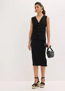 Mouwloos vest in een gebreide look, bonprix