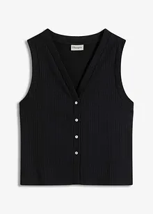 Mouwloos vest in een gebreide look, bonprix