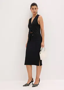 Geribde jersey rok, bonprix