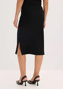 Geribde jersey rok, bonprix