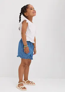 Denim short van soepel katoen, bonprix