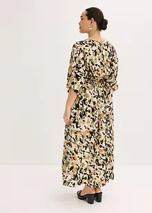 Maxi jurk met pailletten van soepele viscose, bonprix
