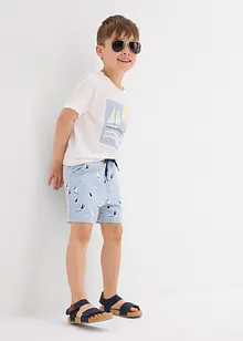 T-shirt en korte broek van biologisch katoen (2-dlg. set), bonprix