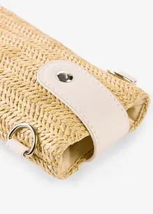 Kleine schoudertas in rieten look, bonprix
