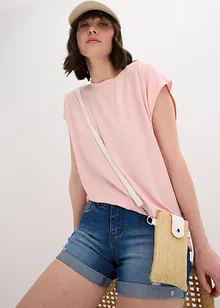 Kleine schoudertas in rieten look, bonprix