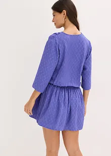 Mini jurk van getextureerd materiaal, bonprix