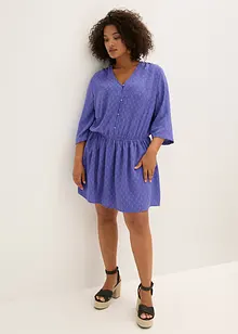 Mini jurk van getextureerd materiaal, bonprix