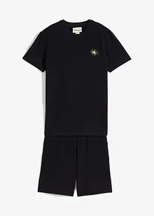 Jongens T-shirt en korte broek van biologisch katoen (2-dlg. set), bonprix