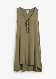Jersey jurk met vetersluiting, bonprix