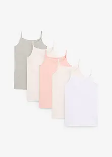 Hemd (set van 5) met zacht katoen, bonprix