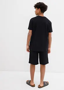 Jongens T-shirt en korte broek van biologisch katoen (2-dlg. set), bonprix
