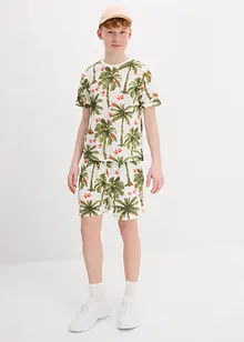 Piqué shirt en korte broek van biologisch katoen (2-dlg. set), bonprix