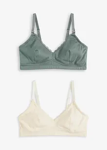 Voedingsbh zonder beugels met biologisch katoen (set van 2), bonprix