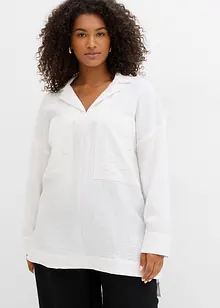 Overhemdblouse in een soepele viscosemix, bonprix