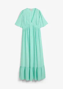 Maxi jurk met strokenrok van soepele viscose, bonprix