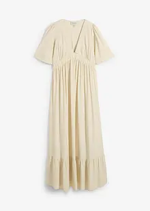 Maxi jurk met strokenrok van soepele viscose, bonprix
