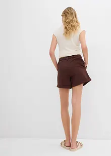 Twill short met hoge tailleband, bonprix