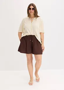 Instap short van gestructureerde crêpe, bonprix