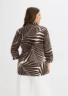 Kimono blouse in linnen look, bonprix