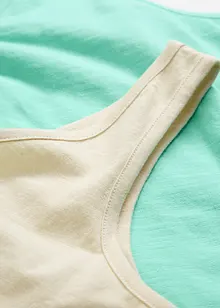 Tanktop van puur katoen (set van 2), bonprix