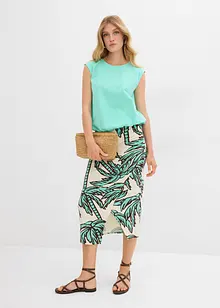 Shirt met elastische boordjes, bonprix