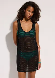 Transparante lange strandtop, bonprix