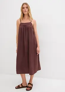 Jurk met spaghettibandjes van een soepele viscose-mix, bonprix