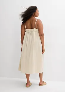 Jurk met spaghettibandjes van een soepele viscose-mix, bonprix