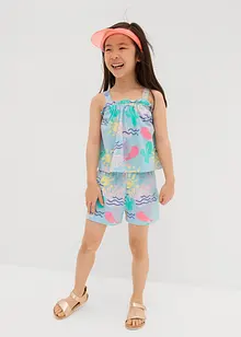 Top en korte broek van biologisch katoen (2-dlg. set), bonprix