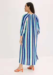 Gestreepte kaftan jurk van gestructureerde viscose, bonprix