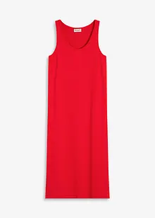 Midi jurk van zacht ribmateriaal, bonprix