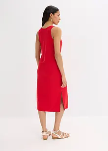 Midi jurk van zacht ribmateriaal, bonprix