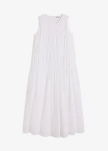 Maxi jurk van katoen met plooitjes, bonprix