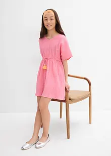 Kaftan jurk van gestructureerde crinkle, bonprix