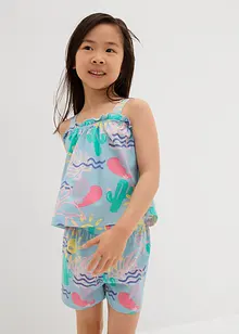 Top en korte broek van biologisch katoen (2-dlg. set), bonprix