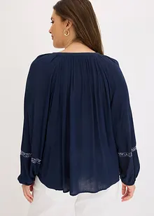 Oversized blouse met borduursel, bonprix