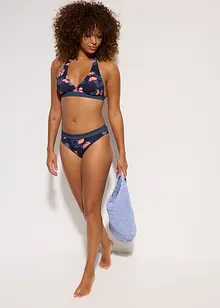 Halter bikinitop met gerecycled polyamide, bonprix