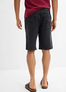 Jeans bermuda met elastiek opzij, classic fit, bonprix