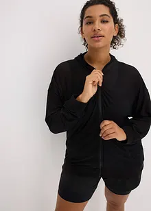 Transparante outdoor oversized jas van mesh, bonprix