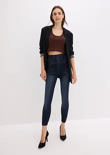 Corrigerende naadloze legging in denim look, sterk corrigerend, bonprix
