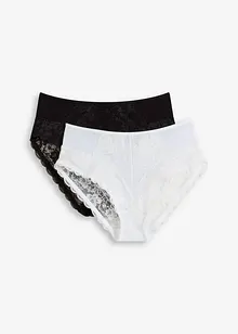 Maxislip (set van 2) met sierlijk kant, bonprix