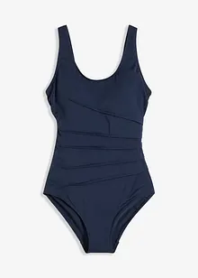 Corrigerend badpak met sierplooitjes, licht corrigerend, bonprix
