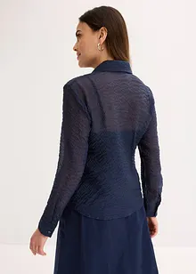 Transparante blouse met structuur, bonprix