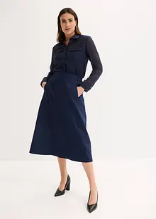 Transparante blouse met structuur, bonprix