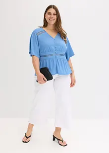 Shirt tuniek met kant, bonprix
