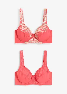 Beugel bh met fijne kant (set van 2), bonprix