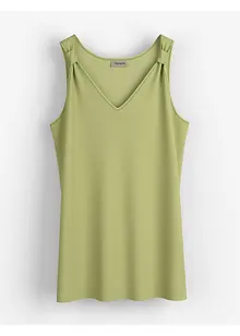 Longtop van viscose-linnen-mix, bonprix