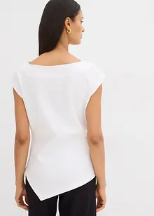 Asymmetrische top van comfortabele scuba, bonprix