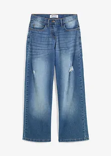 Wide leg jeans mid waist, bonprix