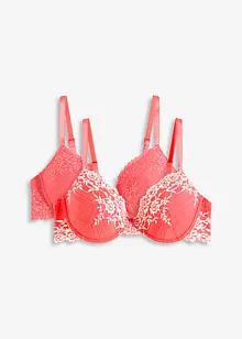 Voorgevormde bh met beugels en multicolor kant, bonprix